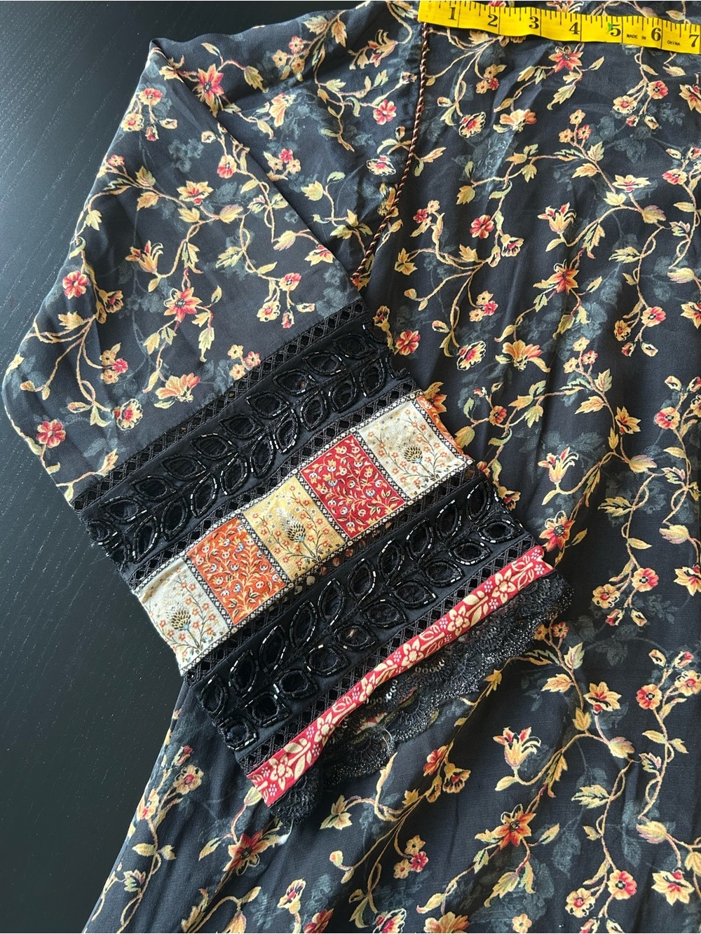 Stunning Kaftan Tunic Dress Boho Luxe Embroidered | Johnny Was Style Artisan - Picture 15 of 16